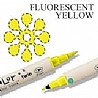 טוש לבד צהוב זוהר FABRICOLOR TWIN FLUORESCENT YELLOW 001