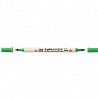 טוש לבד ירוק זוהר ZIG FABRICOLOR TWIN FLUORESCENT GREEN 004