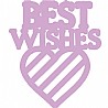 תבנית חיתוך קטנה לב BEST WISHES