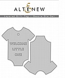 זוג תבנית חיתוך תגית שכבות וואנזי - ALTENEW LAYERED GIFT TAG ONESIE זוג תבנית חיתוך תגית שכבות וואנזי - ALTENEW LAYERED GIFT TAG ONESIE