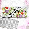 תבנית חיתוך מלבן עם קווי אלכסון- PINK FRESH SLIM DIAGONAL STRIPES